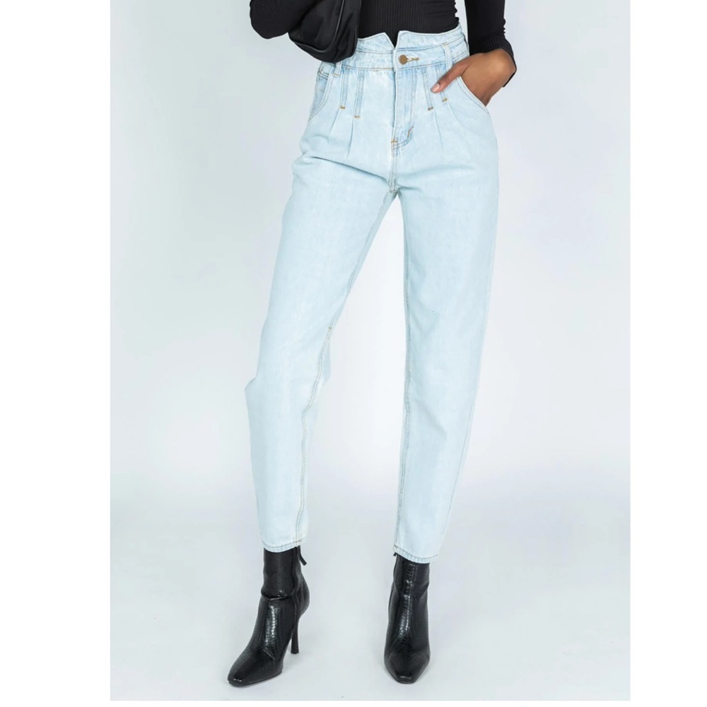 Princess Polly High Rise Light Blue Jeans
